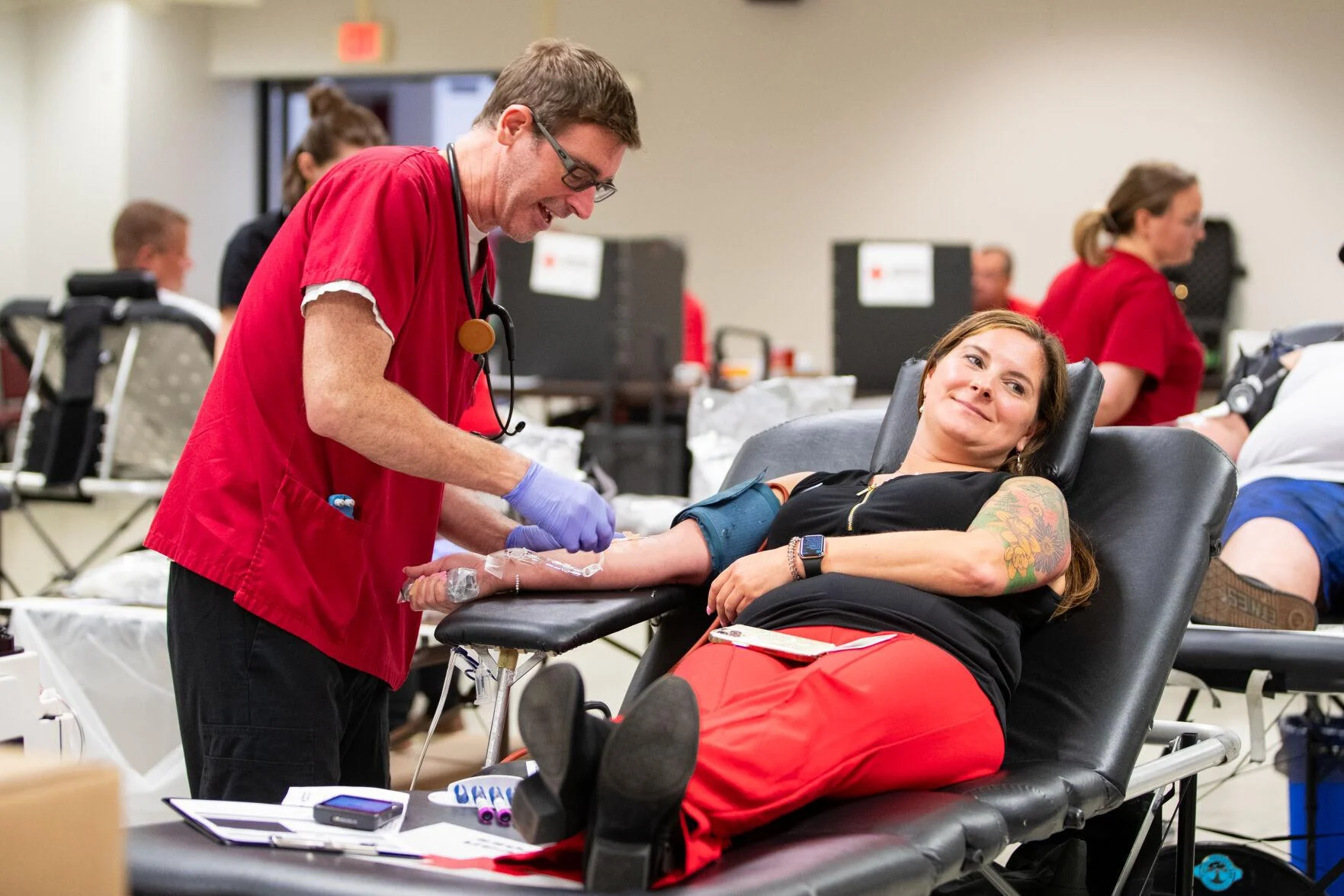 Julia Zeto Donates Blood